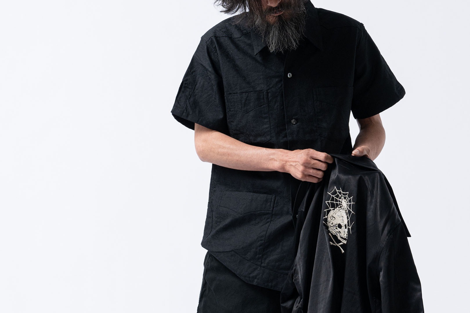 BLACK SIGN Main Lodge / “Paisley Jacquard” Cigar Shirt