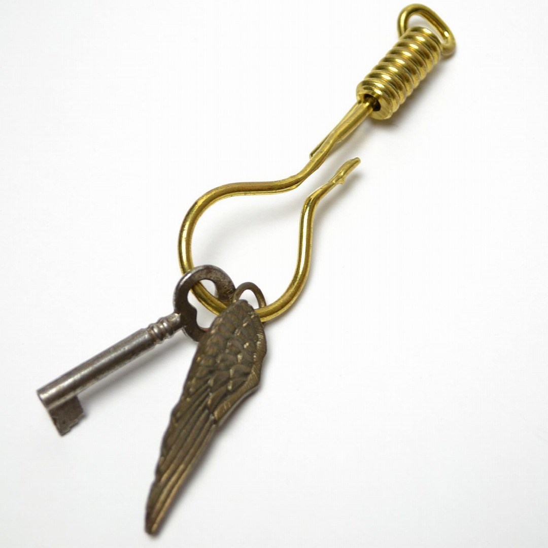 BLACK SIGN Main Lodge / Hang Noose Key Chain / All Brass
